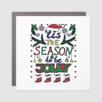 Christmas Tis The Season Car Magnet