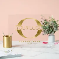 Logo Gold Foil/Bk ID810 Acrylic Sign