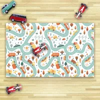 Town Car Play Mat Fun Kid's Activity Rug