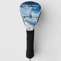 Beyond the Horizon: Concorde from Behind Golf Head Cover