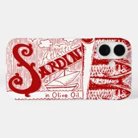 Tinned Sardines Fish Fisherman Core iPhone 16 Case