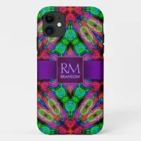 Psychedelic Batik Monogram Case-Mate™ iPhone 11 Case