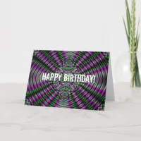 Abstact 4 birthday card
