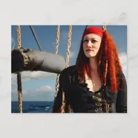 Pirate Woman Postcard