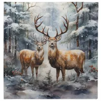 Reindeer in Winter Wonderland Cloth Napkin