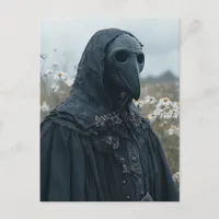 The Scary Plague Doctor in the Meadow Postcard