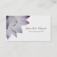 *~*  Reiki Yoga Lotus Energy Healer Light Filled Business Card