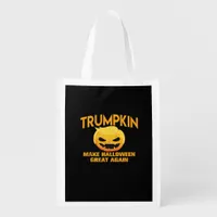 Trumpkin Make Halloween Great Again – Sloth Parody Grocery Bag