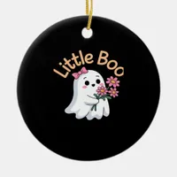 Halloween Boo Cute Family Ceramic Ornament