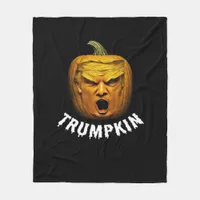 Trumpkin – Funny Donald  Pumpkin Halloween  Fleece Blanket