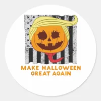 Usa Make Halloween Great Again Funny Classic Classic Round Sticker