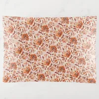 Abstract Floral Watercolor Pattern Autumn Colors Trinket Tray