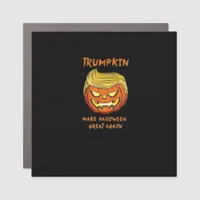 Halloween Trumpkin Classic Funny Car Magnet