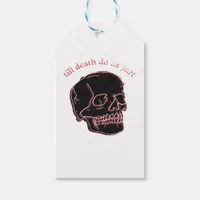 Till Death Do Us Part - Glitch Skull With Funny Te Gift Tags