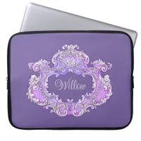 Romantic,Feminine,Personalized Laptop Sleeve