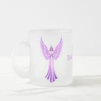 Best Daughter Ever | Archangel Chamuel Pink Frosted Glass Coffee Mug