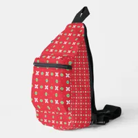 Christmas Holiday Charm Pattern 02 -  Sling Bag