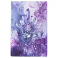 *~* New Age Esoteric  SC3 Crystals Purple Mandala Metal Print