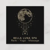 ~ Cosmos Gold Moon Shaman - Lunar Square Business Card