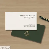 Simple Stylish Lawyer Business Card