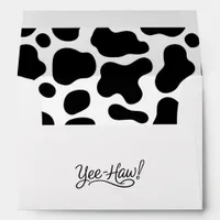 Yee Haw Cow Print Nash Bash Nashville Bachelorette Envelope