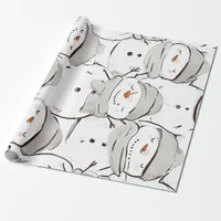 Happy Snowman Wrapping Paper