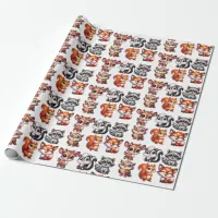 Woodland Creatures Boy's Baby Shower Wrapping Paper