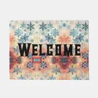 Vintage Snowflakes Pattern - Doormat