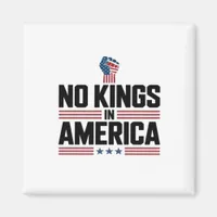 No Kings In America USA Retro Classic Magnet
