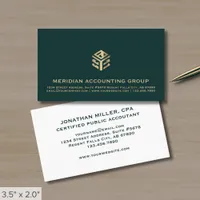 Accountant CPA Tax Preparer Business Card