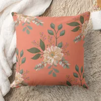 Floral Pattern - Throw Pillow
