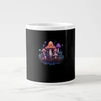 Whimsigoth Mushrooms And Crystals Giant Coffee Mug