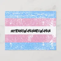#TRANSWOMENAREWOMEN POSTCARD