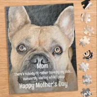 Funny Dog Mom Pet Photo - Mothers Day Cute Dog Jigsaw Puzzle