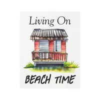 Living on Beach Time  Metal Print