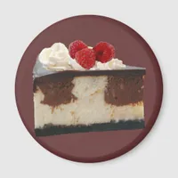 Chocolate Raspberry Cheesecake Magnet