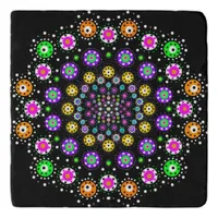 Colorful Dot Mandala Trivet