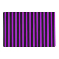 Purple & Black Stripes | Placemat