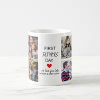 Simple First Father's Day Picture Collage | Daddy  Coffee Mug