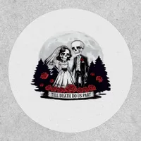 Horror Valentines Day Skeleton Couple Till Death D Patch