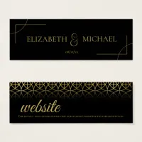 Geometric Wedding Insert Gold/Black ID477