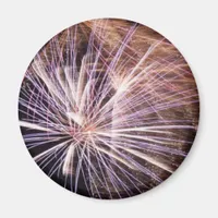 White Fireworks Magnet