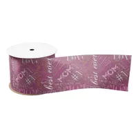 Best Ever Mom Word Cloud ID262 Satin Ribbon