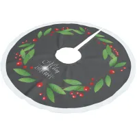 Merry Berry Bright Christmas ID591 Brushed Polyester Tree Skirt