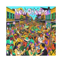 New Orleans, Louisiana People Having Fun Metal Print