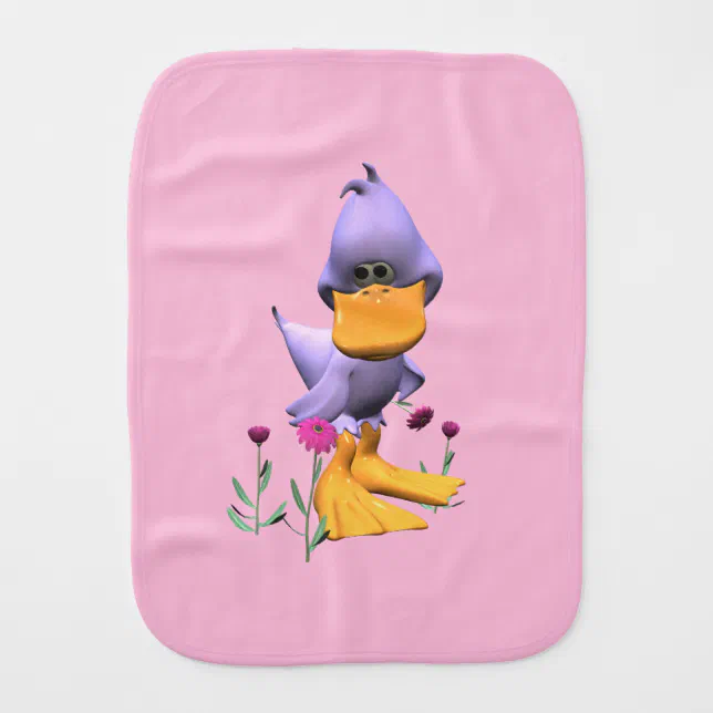 Cute and Shy Purple Duck