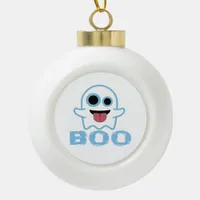 Boo Silly Funny Meme Ceramic Ball Christmas Ornament