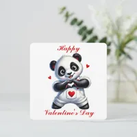 Cute Panda - Valentine's Day Card