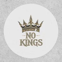 No Kings In America Vintage Graphic Patch