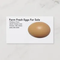 Farm Fresh Eggs For Sale Business Card